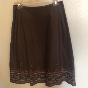 Boho Skirt with Beads/Stitching